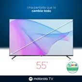 MOTOROLA - Televisor 55 Smart TV 4K HD Google TV- MOT55ULE11