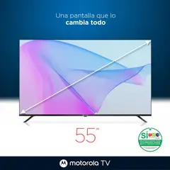 MOTOROLA - Televisor 55 Smart TV 4K HD Google TV- MOT55ULE11