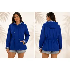 ALMA UNIVERSAL - Chaqueta Impermeable mar azul