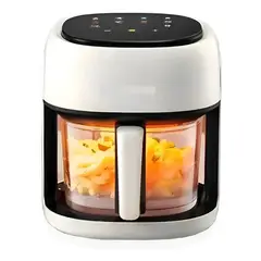 HOME - Freidora de Aire Multifuncional Canasta Vidrio Air Fryer Digital 8 Litros
