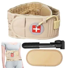 GENERICO - Cinturón Lumbar Inflable Descompresión para Alivio del Dolor de Espalda Soporte Tracción Ajustable