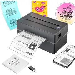 GENERICO - Impresora Térmica Bluetooth Usb Etiquetas 10x15cm