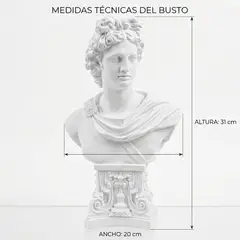 GENERICO - Escultura Apolo Clásico Marfil