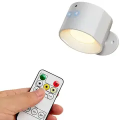 GENERICO - Lámpara LED Recargable Con Control Remoto Sensor Táctil 360° 9 Modos De Luz USB