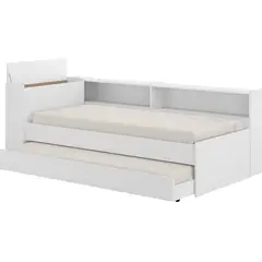 AKIVOY - Cama Tipo Nido Multimueble con Balda y Arco Color Blanco-