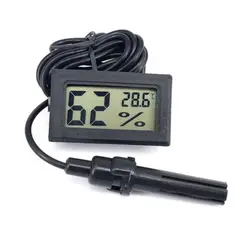 GENERICO - Termohigrómetro Digital con Sonda para Nevera y Refrigeración