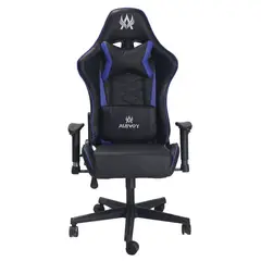 AKIVOY - Silla Gamer Nova Reclinable Giratoria Color Azul Negro