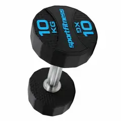 SPORT - Mancuerna Encauchetada de Gimnasio 10 kilos Apexgrif Sportfitness