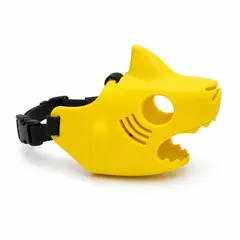 GENERICO - Bozal Para Perro Diseño Tiburón Shark Silicona Suave Ajustable Talla S M Colores