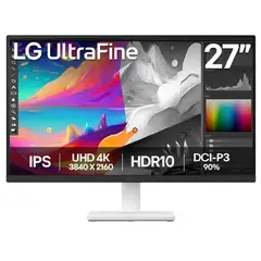 LG ELECTRONICS - Monitor LG 27 UltraFine 4K UHD IPS 27US500-W Blanco DCI-P3 90% ó sRGB 125%