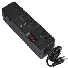 UNITEC - Regulador De Voltaje Automático 990va-6tomas Negro