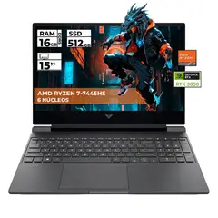 HP - PORTATIL GAMER VICTUS RYZEN 7-7445HS RTX 3050 16GB 512GB SSD FHD 15.6''