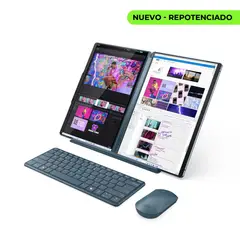 Lenovo - Portátil Yoga Book 9 Intel Ultra 7 155U RAM 16GB DDR5 SSD 1 TB 3KOLED Doble pantalla tácti