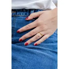 FLORIPONDIA - Anillo Corazones Dorados