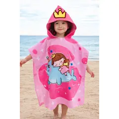 GENERICO - TOALLA INFANTIL PLAYERA CAPOTA DE 2 A 6 AÑOS