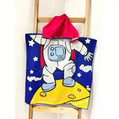 GENERICO - TOALLA INFANTIL PLAYERA CAPOTA DE 2 A 6 AÑOS