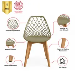 MUEBLESYA - SILLA PARA RESTAURANTE, CAFETERIA Y BAR CIRCASIA BEIGE