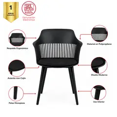 MUEBLESYA - SILLA PARA RESTAURANTE, CAFETERIA Y BAR LA UNIÓN BLANCO