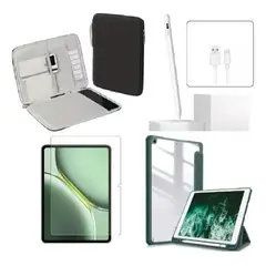 GENERICO - FORRO ESTUCHE SMART CASE CRISTAL PARA IPAD AIR 11 CHIP M4 2026 + FUNDA + LAPIZ + VIDRIO VERDE