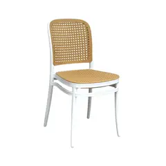 MUEBLESYA - SILLA PARA RESTAURANTE, CAFETERIA Y BAR GUARNE BLANCO
