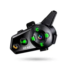 INNOVA - Intercomunicador Bluetooth Casco Moto D2-6x - Comunicación Grupal Ip66