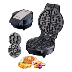 SOKANY - Waflera 3 en 1 para Rosquillas Antiadh Metálico 600W