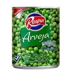 LEVAPAN - Arveja al Natural Respin Lata x 280gr