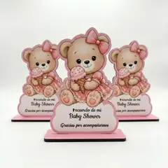 GENERICO - Recordatorios Para Baby Shower Osita Pack x12