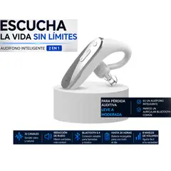 GENERICO - Audifono sordera + Auricular Bluetooth Todo en uno RECARGABLE