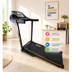 GYM FACTORY FITNESS - Caminador Trotador Ref Vital Inclinacion Electronica Conexión Bluetooth TM2401L