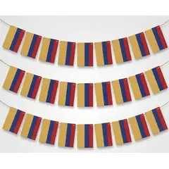 GENERICO - Banderin Banderas Colombia x 30 Piezas