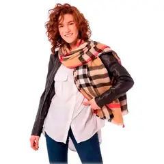 VITTORIA - Bufanda Chal Pashmina Cuadros Caballero Dama Unisex