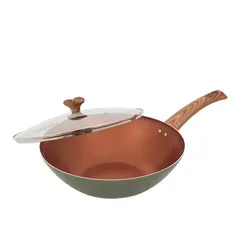 UNIVERSAL - Wok Cuarzo + tapa de vidrio