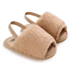 GENERICO - Sandalias de peluche para Bebé de 0-6 Meses