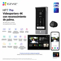 EZVIZ - Videoportero Inteligente 4K con Reconocimiento Facial, PIN/RFID y Pantalla de 8