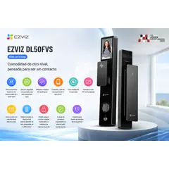 EZVIZ - Cerradura Inteligente con Reconocimiento Facial 3D, Cámara HD, WiFi y Acceso Biométrico