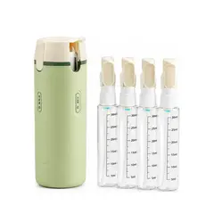 GENERAL - Dispensador De Viaje 4 En 1 Con Botellas Recargables