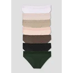 FORMAS INTIMAS - Cachetero Paq X7 Mujer Multicolor Fi 114763