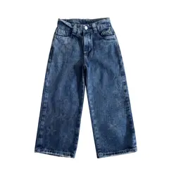 BIGBOYS - Jean Ancho Pedreria Azul Niña