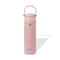GENERICO - Termo Botella Termica Acero Inoxidable Pitillo 700 Ml Termox Rosa Claro