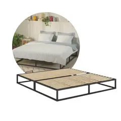 EMMA - Cama Select de Metal Diseño Minimalista y Resistente Tamaño Doble