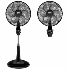SAMURAI - Ventilador 2 en 1 90W Pedestal o Pared Negro