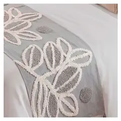 HOMETEX - PIE DE CAMA ROCIO GRIS