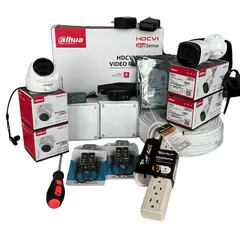 DAHUA - Kit de seguridad 4 cámaras con DVR de 8 Canales
