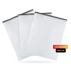 INNOVA - Bolsas Zipper Esmeriladas de Polietileno Biodegradable para , Pack de 100 Unidades