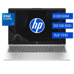 HP - Portátil 15-fd0331la Intel Core 3 100U 8GB RAM 512GB SSD Windows 11 Home