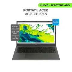 ACER - PORTÁTIL AG15-71P-57KN INTEL CORE I5 13420H - RAM 32GB - 1TB SSD - 15.6 FHD + DIADEMAS