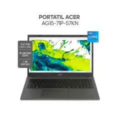 ACER - PORTÁTIL AG15-71P-57KN INTEL CORE I5 13420H - RAM 32GB - 1TB SSD - 15.6 FHD + DIADEMAS