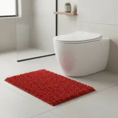 GENERICO - Tapete Alfombra Baño Ducha Antideslizante Peludo Pie De Cama