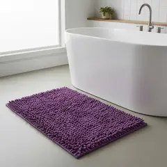 GENERICO - Tapete Alfombra Baño Ducha Antideslizante Peludo Pie De Cama